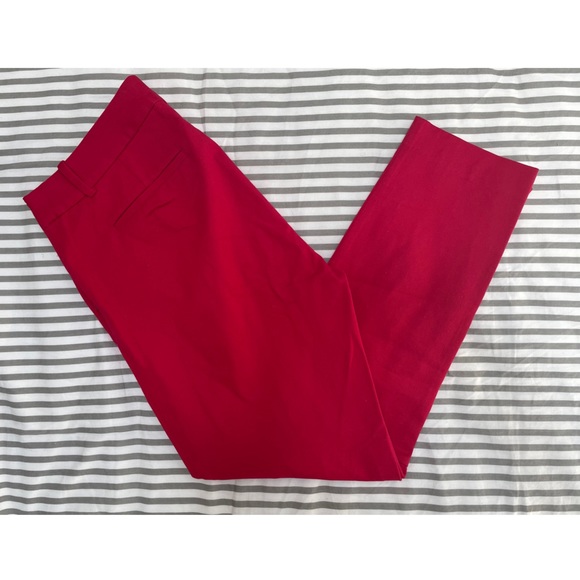 J. Crew Mercantile Red Knit Ankle Pants - Picture 5 of 6